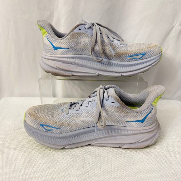 Hoka One One Clifton 9 Shoes Womens Size 6 B Blue Athletic Running Sneakers - Picture 8 of 9